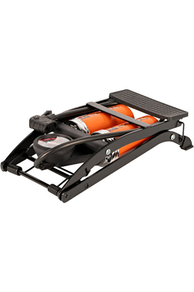 Evotools Pompa Auto de Picior cu Manometru si Doua Pistoane 2046 —