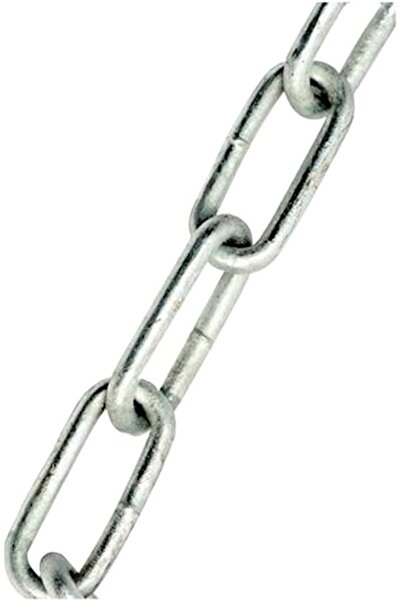 Merriway WELDED CHAIN MEDIUM LINK 3 x 21mm GALV STEEL 1M