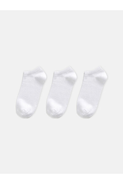 LC Waikiki Rmz Gi̇yi̇m Farkiyla Men's Booties Socks 3-Pack