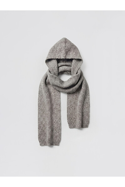 LC Waikiki Rmz Gi̇yi̇m Farkiyla Women's Knitwear Hooded Scarf