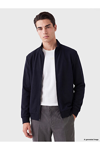 LC Waikiki Uzg Store's Men's Zipper Sweatshirt with High Collar for Style Ent...