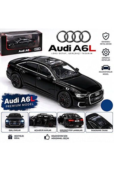 CHIMEI Audi A6 Long Model Araba 20 cm - Işıklı Sesli Açılabilir Kapı Kaput Ba...