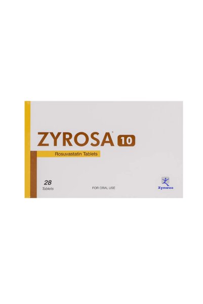 Zynova Zyrosa Rosuvastatin 10mg Tab 28s