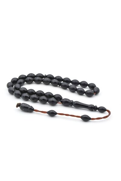 Murty99 Systematic Beyzi Cut Ankle Length Black Fiber Prayer Beads