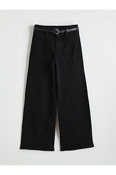 LC Waikiki I Beli Belt Pack Wide Leg Women's Jean Pants from Freezen Store