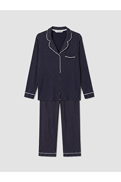 LC Waikiki Rmz Gi̇yi̇m Farkiyla Polka Dot Women's Pajama Set