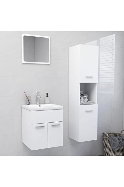 Concept Set mobilier de baie, alb, PAL