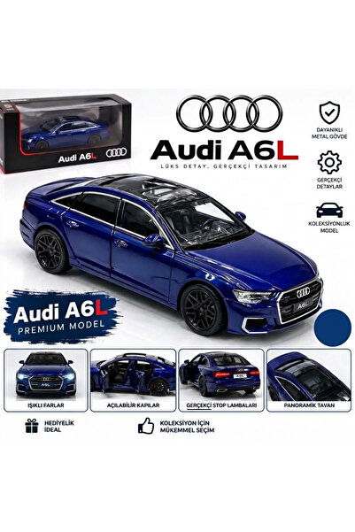 CHIMEI Audi A6 Long Model Araba 20 cm - Işıklı Sesli Açılabilir Kapı Kaput Ba...