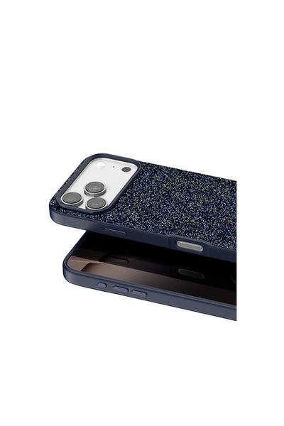 Rivor Apple iPhone 17 Pro Max & iPhone 18 Pro Max Uyumlu Kılıf Kamera Çıkıntı Taşlı Boncuk İşlemeli Simli Renkli Premium Sert Kapak