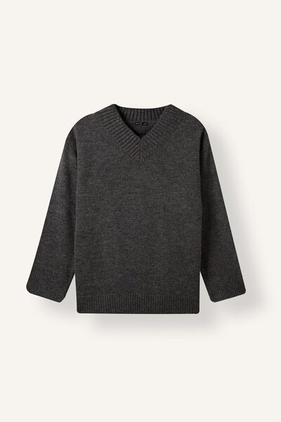 DeFacto Relax Fit V-Neck Knitwear Sweater Tunic H6181Ax26Wn