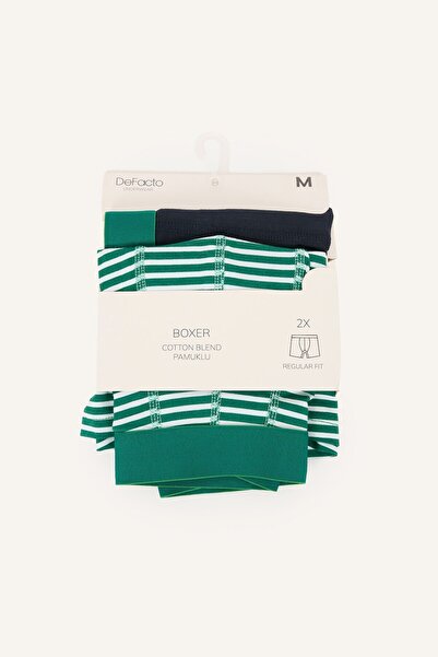 DeFacto Regular Fit Striped 2-Piece Boxer I7797Ax26Au