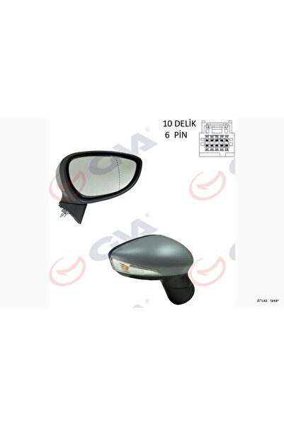 GVA Ilkestor Exterior Rearview Mirror Left 12 Electric Heated with Signal Ali...