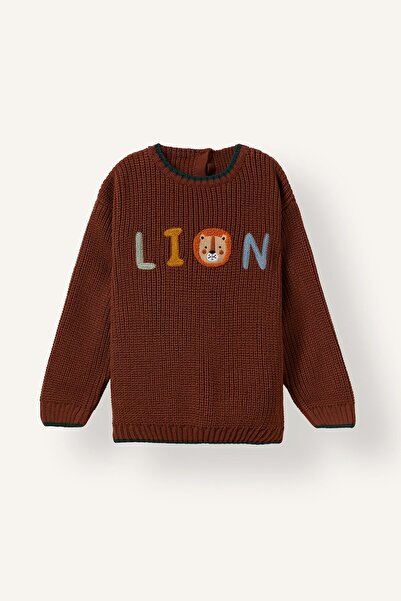 DeFacto Oversize Embroidery Detailed Knitwear Sweater for Baby Boy I1871A526Wn