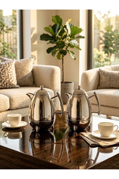 Generic Trams Tea and Coffee Set 1 Liter -1Liter with a Modern and Elegant Touch