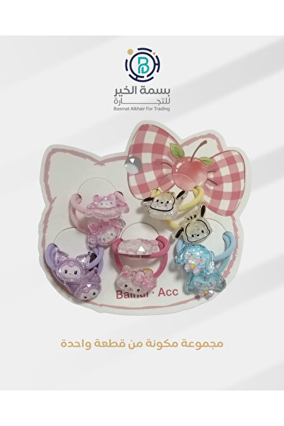 LOZAN مشابك شعر ربطات شعر للفتيات ملونة 5 قطع