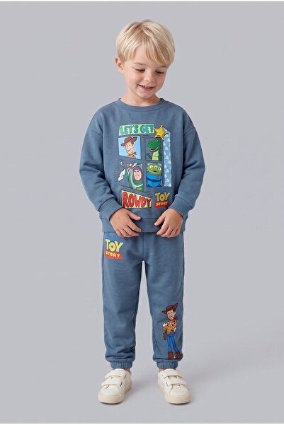 DeFacto Toy Story Licensed Printed Long Sleeve Top Elastic Leg Bottom 2-Piece...