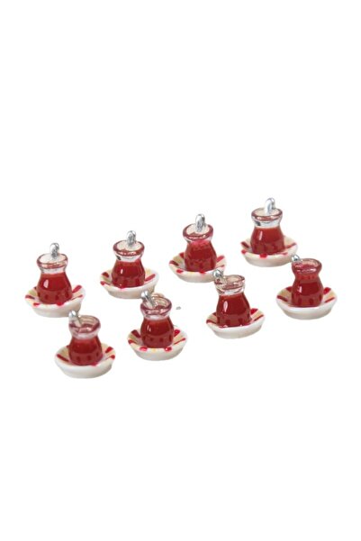 new fly 10 Adet Mini Türk Kahveci Çay Bardağı Figür 1/12 Ölçekli Oyuncak Bebe...