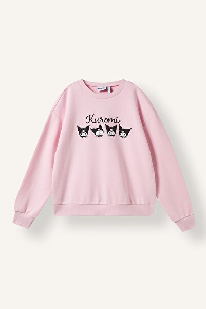 DeFacto Kuromi Relaxed Fit Crew Neck Printed Sweatshirt for Girls I5070A826Au