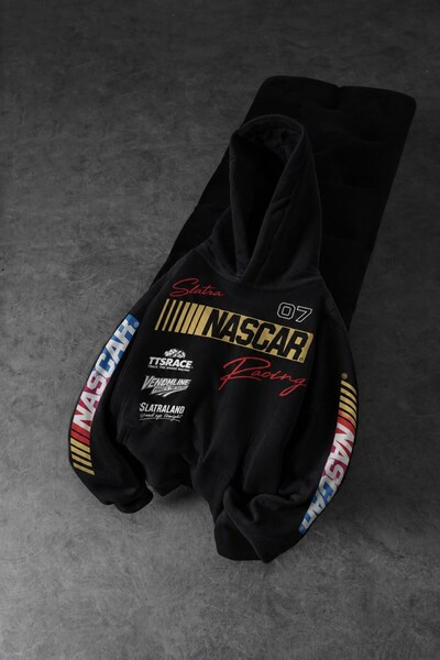 Slatra Men's Black Venomline Oversize Hoodie