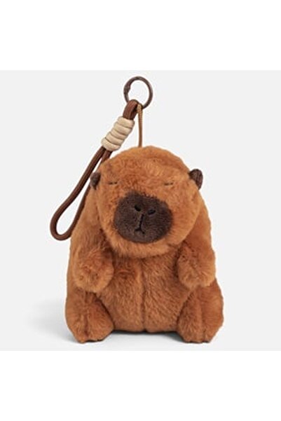 CBD CORAL BEST DEALS Breloc Charm Capybara din Plus Maro 13cm, Poliester