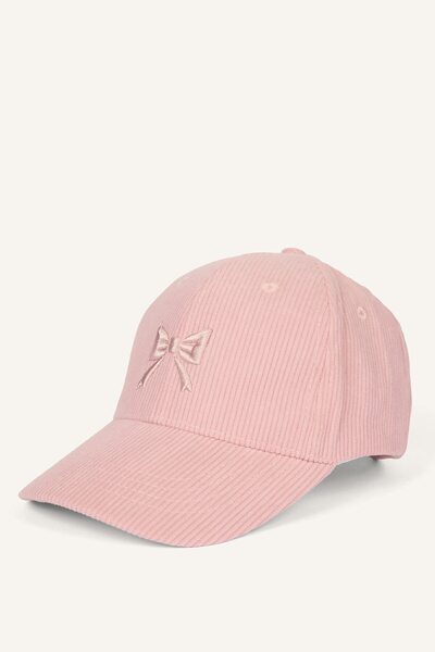 DeFacto Heart Embroidered Corduroy Cap Hat for Girls I2199A826Wn