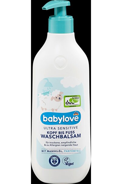 Babylove Balsam de spălat ultra sensibil, 500 ml - Șampon spumant baie