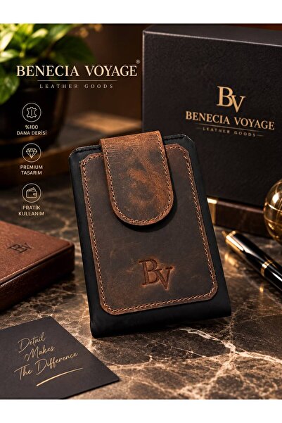 BeneciaVoyage %100 deriden Şık Buffalo Model Mıknatıslı Pratik Cüzdan 50bankn...