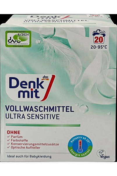 Denkmit Detergent pudră rufe albe, 1,3 Kg