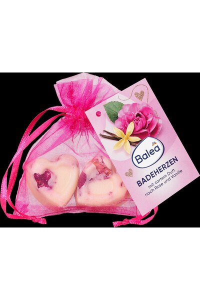 BALEA Inimi de baie trandafir, 36 g - Spumant sare