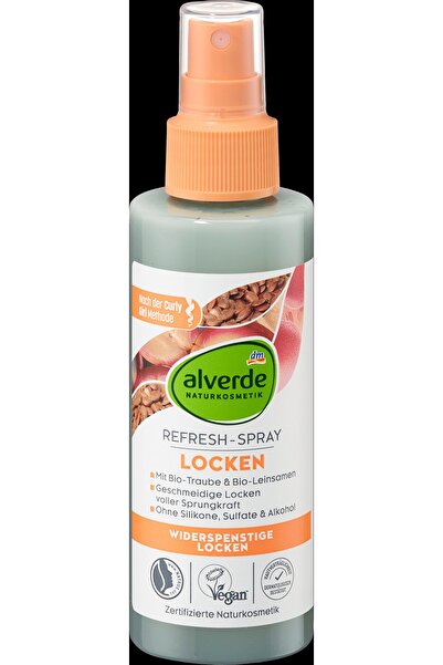 OEM alverde NATURKOSMETIK Spray pentru reîmprospătarea buclelor, 150 ml