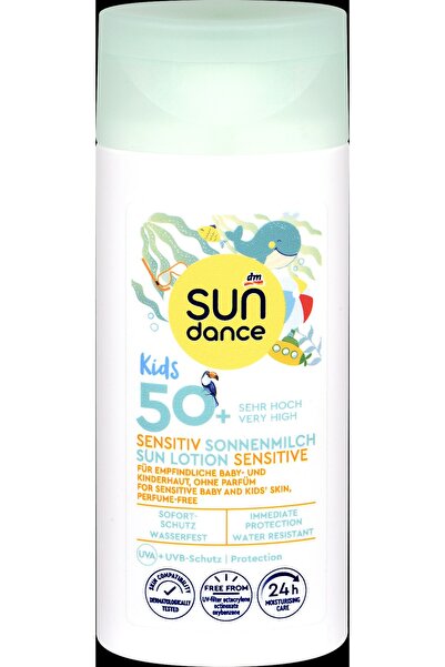 SUNDANCE Kids Lapte de plajă pentru copii Sensitiv, FPS 50+, 50 ml