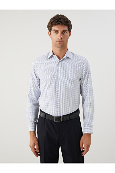 LC Waikiki Peak New Season Regular Fit Long Sleeve Plaid Gabardine Men's Shirt