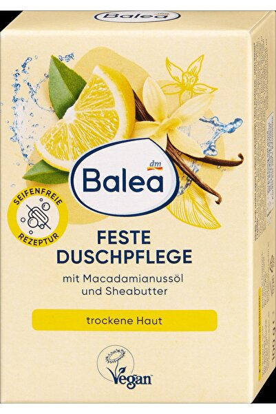 BALEA Baton solid pentru duș lămâie și vanilie, 100 g - Săpun