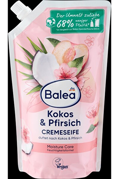 BALEA Săpun hidratant cocos și piersică, 500 ml - lichid
