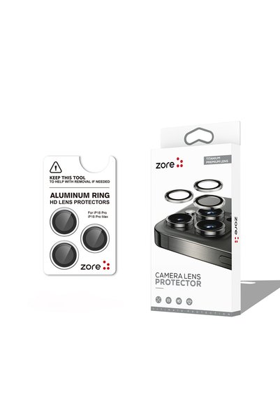 zore iPhone 18 Pro Camera Lens Protector Sapphire Non-Distorting Image Quality Anti-Glare Premium Brsa