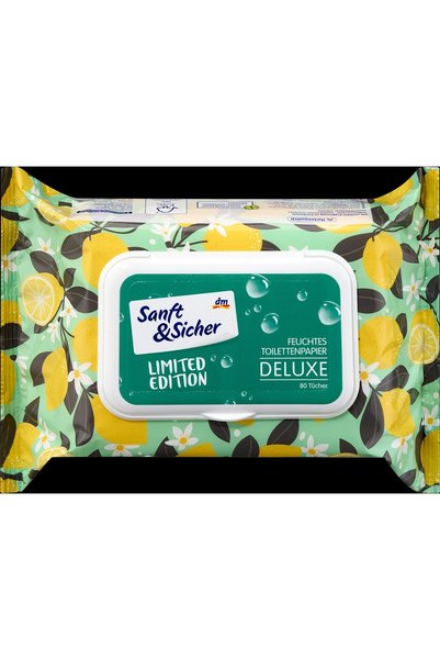 OEM Sanft&Sicher hartie igienica umeda delicata, 80 bucati, pentru igiena per...