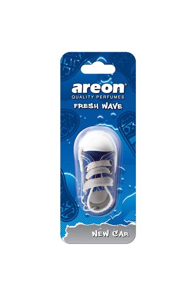 Areon Odorizant auto, pantof sport, Fresh Wave, Mașină nouă, 19 x 7.5 x 5 cm