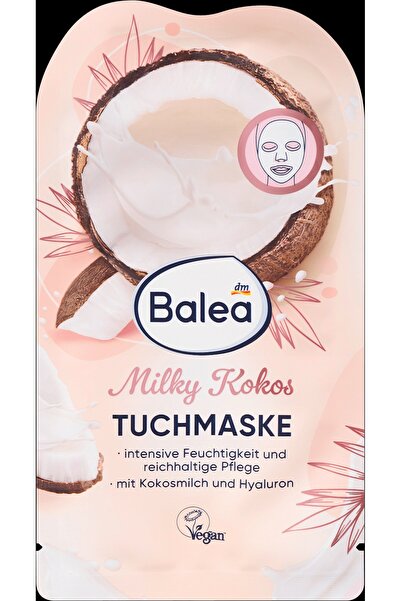 BALEA masca textila pentru fata, Milky Kokos, hidratanta, 1 bucata