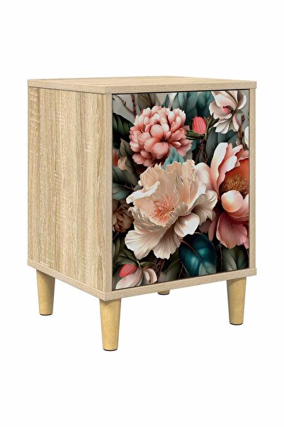 vidaxl Dulap de noapte BORNE Stejar Sonoma 36 x 33 x 50 cm