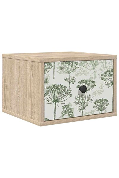 vidaxl Noptieră suspendată GOTHA Stejar Sonoma 36 x 33 x 25 cm