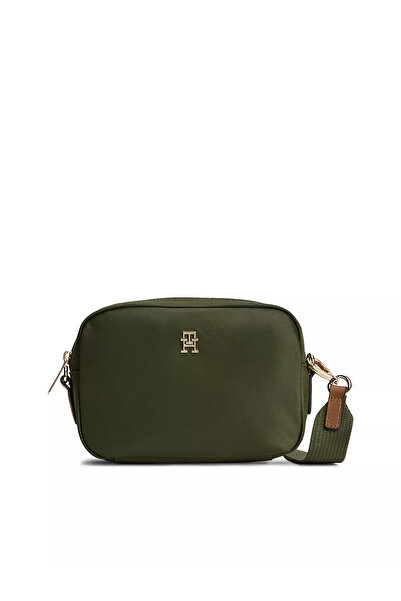 Tommy Hilfiger Women's Green Bag with Adjustable Shoulder Strap and Th Monogr...