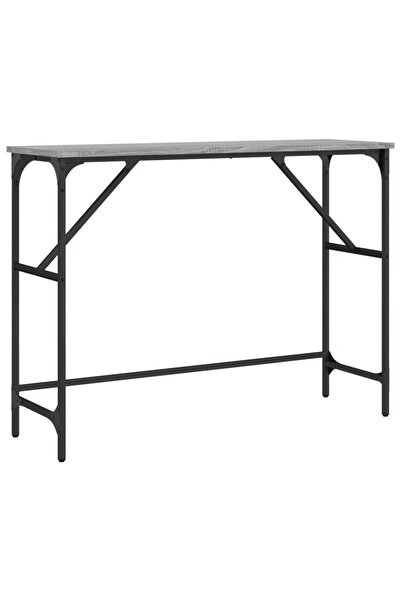 vidaxl Măsuță consolă, gri sonoma, 100x32x75 cm, lemn prelucrat