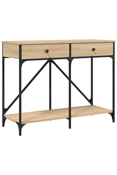 vidaxl Măsuță consolă, stejar sonoma, 100x39x78,5 cm, lemn prelucrat