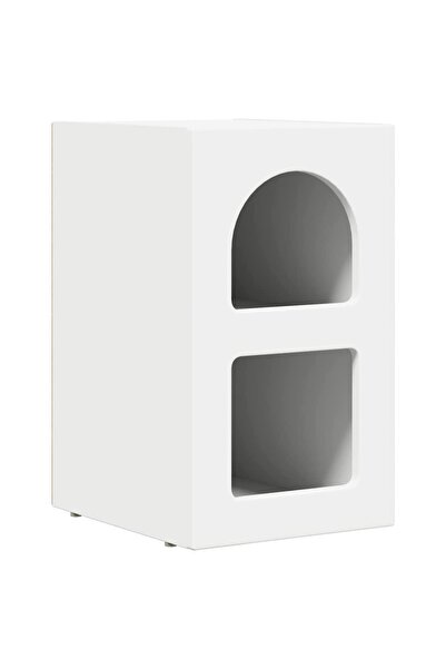 vidaxl Noptieră ELST Alb 29,5 x 33,5 x 50 cm Lemn prelucrat