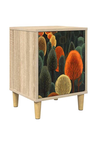 vidaxl Dulap de noapte ZAANDAM Stejar Sonoma 36 x 33 x 50 cm