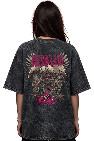 SEVBANO Μπλουζάκι Bring Me The Horizon με στάμπα ροκ μέταλ μουσικού συγκροτήμ...