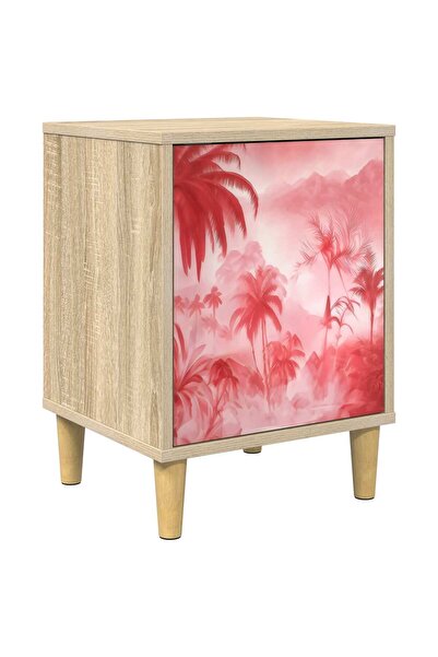 vidaxl Dulap de noapte AACHEN Stejar Sonoma 36 x 33 x 50 cm