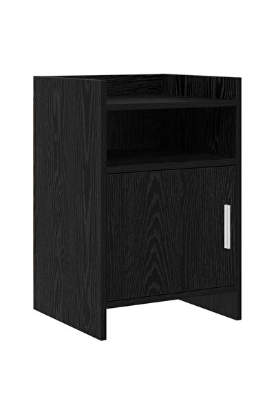 vidaxl Mese de noptieră Stejar Negru 40 x 36 x 60 cm Lemn prelucrat