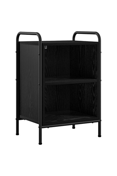 vidaxl Dulap de noapte Stejar Negru 40 x 30 x 60 cm Lemn prelucrat