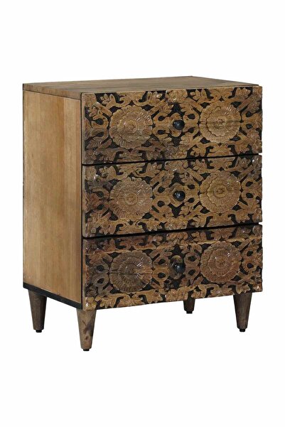 vidaxl Dulap pentru pat Maro 50 x 33 x 60 cm Lemn de mango solid